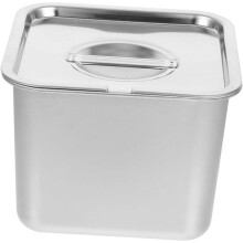 Stainless Steel Ice Cream Container Airtight Lid Freshness Preservation Versatile Food Storage Box for Homemade Dessert