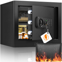 31L Fireproof Safe with Fireproof Bag, Anti-Theft Home Safe Fireproof
