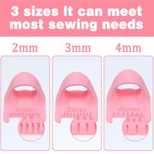 5Pcs Lock and Sewing Gauge, Plastic Sewing Templates, Sew Finger Ruler for Even Stitches Beginners,DIY Sew Tools