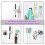 4Pcs Silicone Toothbrush Holders - Multi-Function Self Adhesive Wall Mounted Hooks for Hanging Ke A 1