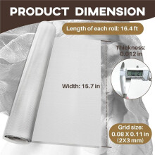 Aluminum Wire Mesh for Arts and - Sculpting Mesh Roll 15.7 Inch By 16.4 Foot - Ideal for Sculpture Projects