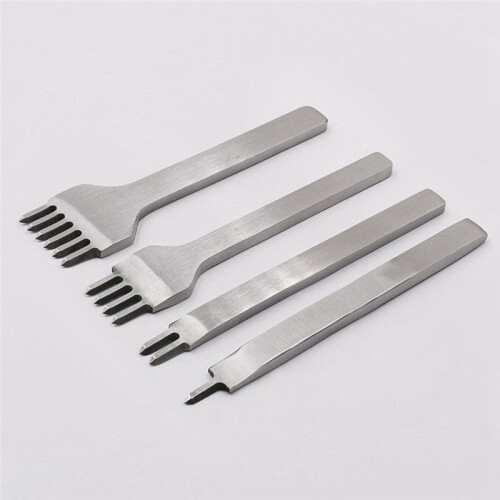 Leather Hole Punching Perforated Round Stitching Cut Leather Punch Tools  Replaceable DIY Leather  Chisel 1