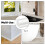 JSIWOTH PVC Quadrant Trim 5M – Self Adhesive Paintable Skirting Board 1