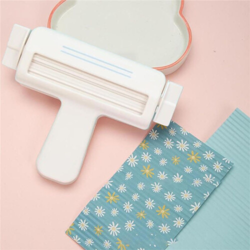 Large Size Paper Crimper Machine Labor-Saving Packing Gift Wrapping,Paper Roll Embossing DIY  Paper-Cut Decor B 1