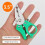 Professional Spring-Loaded Wire Stripper Crimper Tool with Electrical Cutter for Terminal Crimping Trimming Home DIY Use 6