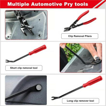 Panel Clip Removal Pliers 3-Piece Set, Comprehensive Car Trim Rivet Removal Tool Kit with Storage Bag