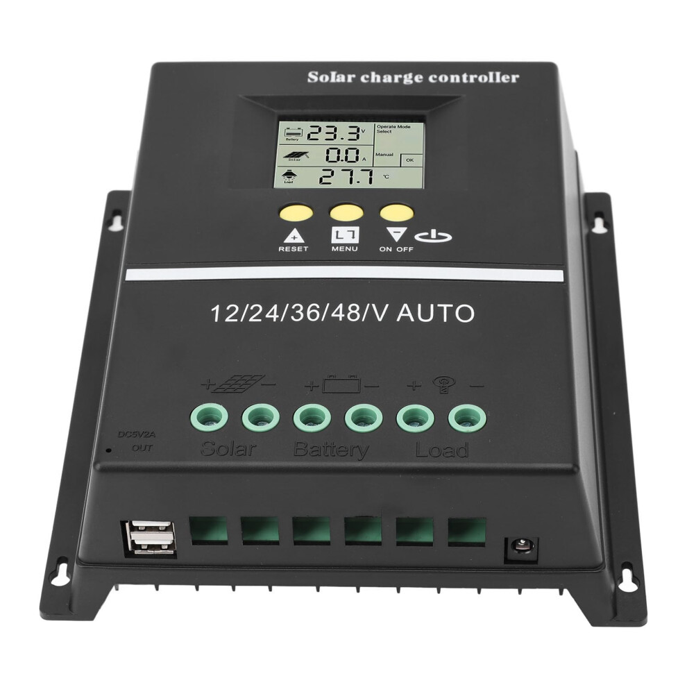 Louytw 100A Mppt Solar Charge Controller With Lcd Display Dual Usb Smart Regulator For Home And Offgrid Systems 9771547107026