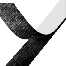 GRIPPA | Black Self Adhesive Tape Hook and Loop Strip, 1 Metre Pair -
