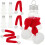 1 Set Gingerbread Man Plastic Bottle Empty Plastic Water Bottle Candy Jar Xmas Tree Hanging Decor 1