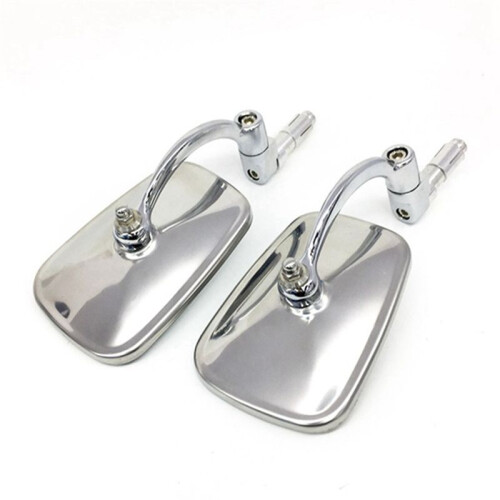 Espelhos Laterais de Guidão de Motocicleta de 7/8 Polegadas e 22 mm para Scooters Coffee Racers e Bicicletas Off-Road 2