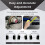 Wheel Alignment Tool Kit 2Pcs, Heavy Duty Toe Alignment Tool Plates with Tape Measures, Car Front End Alignment Tool 4