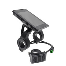 Electric Bike Display Meter 24V 36V 48V E Scooter LCD Panel with USB Electric Bicycle Scooters Part 5 Pin WaterProof
