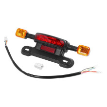 3 in 1 LED Taillight with Brake and Turn Signal Functions Electric Vehicle Rear Light Bicycle Replacement Parts 12V
