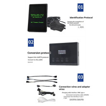 E-Bike LCD Meter Protocol Writer Identifier Programmer Kit for E-Scooter 24V/36V/48V/60V Supports NO.2/J/5S/KDS 6PIN