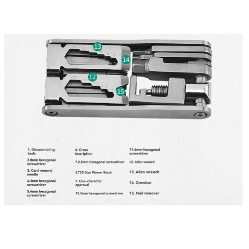 Multifunctional Bicycle Repair Kit: Chain Tool, Wrench & Gear Combo for Efficient Maintenance 1