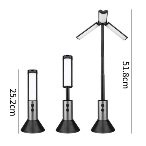 Multi-Functional Camping Light 2 in 1 Rechargeable Telescopic Camping Lantern Flashlight Outdoor Emergency Work Light 2