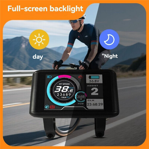 E-Bicycle Three Mode Controller Set 35A 36V 48V 52V Sine Wave Controller UKC1 Display Color Screen E-Bicycle Accessories