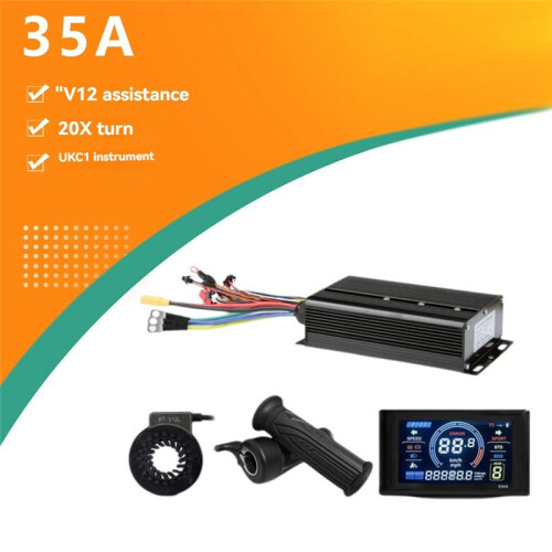 E-Bicycle Three Mode Controller Set 35A 36V 48V 52V Sine Wave Controller UKC1 Display Color Screen E-Bicycle Accessories 1