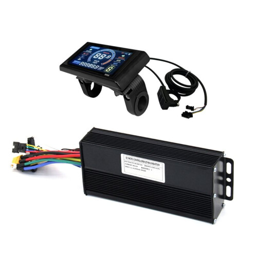 36V 48V 52V Electric Cycle Controller Motor,Sine Wave Controller with S966 Color Display Planel for E-Mountain Scooter 1