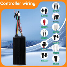 Set di Controller A Tre Modalità per Bicicletta Elettrica, Controller A Onda Sinusoidale da 100 A, 48 V-72 V, Display S966, Schermo A Colori,