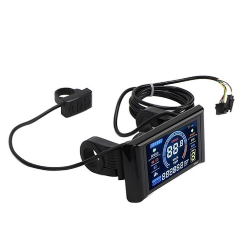 36V 48V 52V Electric Cycle Controller Motor,Sine Wave Controller with S966 Color Display Planel for E-Mountain Scooter 2
