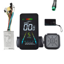 Display LCD NFC per Bici Elettrica, Contachilometri Animato A Colori NFC per Monopattino Elettrico, 24 V/36 V/48 V/60 V UART+36 V/48 V, Controller 350