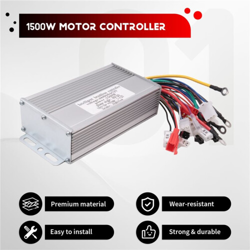 For 48V 60V 64V 72V Systems 1500W Brushless Motor Controller with Reverse Function for EBikes Scooters Motorcycles 1