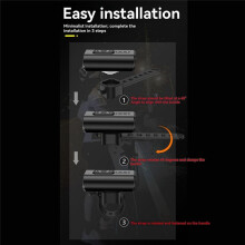 Bicycle Light Waterproof Bike Headlight Handlebar USB LED Flashlight Cycling Scooter Front Lamp