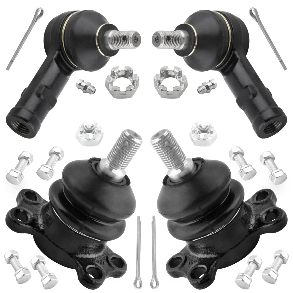 4Pc Tie Rod End And Ball Joint Kit For Chevrolet Luv Isuzu Pickup Trooper 19811987 Steering Suspension Parts 9169991113630