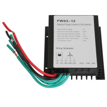 12V Wind Charge Controller for 300W Turbine with IP67 Weatherproof Housing and Automatic Braking