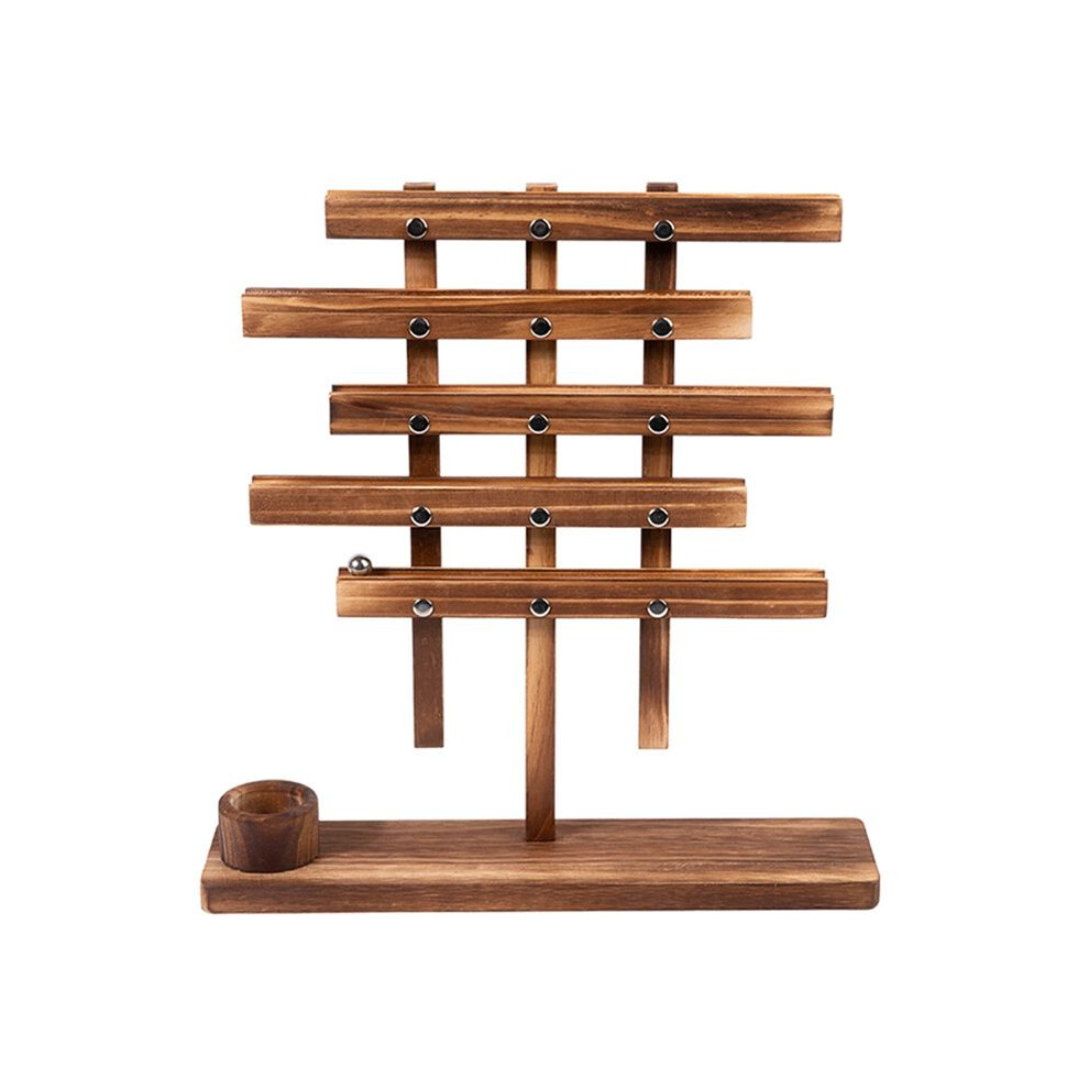 Wella Elements Wood Balancing Strategy Puzzle Marbles Family Board Game Learning Educational Toy, For Kids And Balancing Game