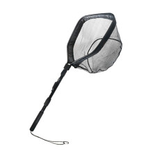 Floating Fishing Net Foldable Landing Net Easy Catch&Release with Telescopic Pole Rubber Coated Fish Net (100cm)