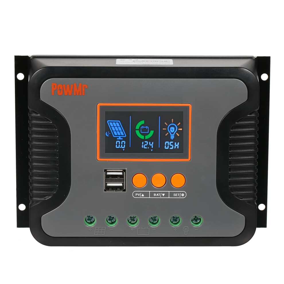 80A Pwm Solar Charge Controller 12V48v Lithium Battery Lcd Display Dual Usb Automatic Voltage 9169991116587