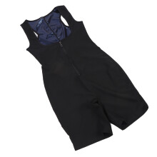 Blauer Sauna-Overall mit Rückenzipper für Fitness & Workout
