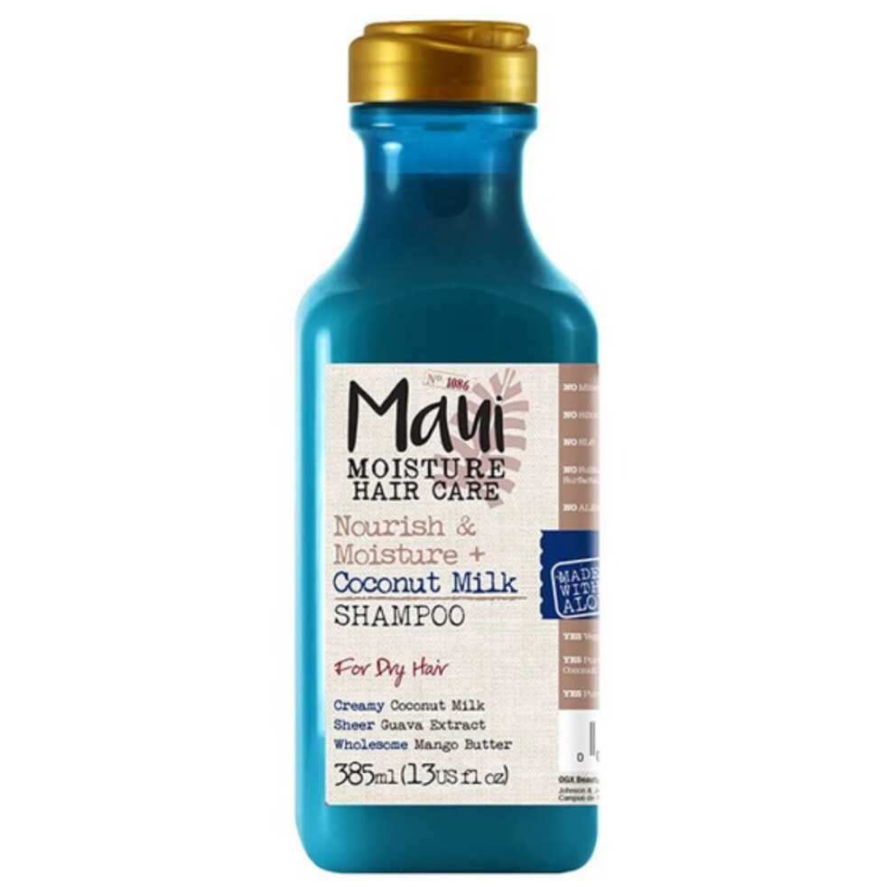 Light Maui Moisture Nourish & Moist Coconut Milk Shampoo | Deeply Hydrates & Nourishes Dry Hair - 13Oz