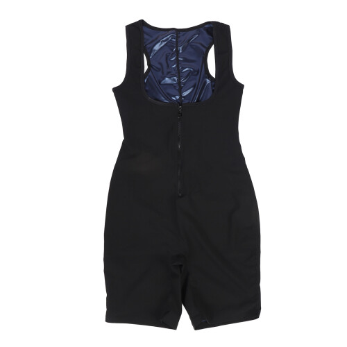Blue Sweat Sauna Jumpsuit, One Size, Back Zip 1