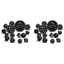 30 Stuks Complete Polyhedral DND Dobbelstenen Set D3-D100 Sferische RPG Dobbelstenen Set, 100 Kanten Dobbelstenen Set voor Rollenspel Tafelspellen