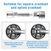 Fietsreparatieset, Freewheelcassette, Crank, Trapasverwijderaar, Fietsreparatieset voor Racefietsen en Mountainbikes