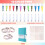 Dotted Journal Kit,A5 Hardcover Dotted Journal Notebook Numbered Pages,Dotted Journaling Kit for Beginner 5