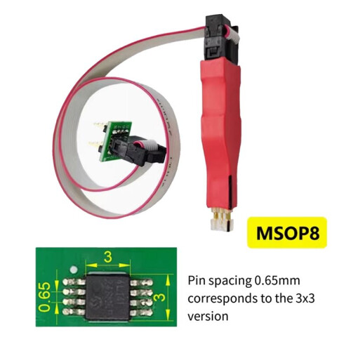 MSOP8 Burning Cable Probe PCB Chip Burning Test Fixture Sonda Scarica Programmazione Burn Write Cable 1