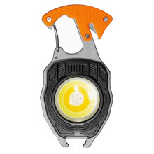 Lampe de Travail Portable D'Extérieur, Porte-Clés, Lampe COB Multifonctionnelle, Étanche et Rechargeable, Décapsuleur et Tournevis