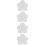 4Pcs Ceramic Flower Shape Vases White for Table and Bedroom Decor 10