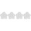 4Pcs Ceramic Flower Shape Vases White for Table and Bedroom Decor 6