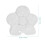 4Pcs Ceramic Flower Shape Vases White for Table and Bedroom Decor 11
