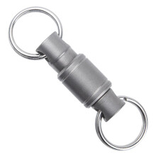 Alloy Two Way Key Ring Detachable Key Attachment Multifunctional Rust Resistant EDC Tool Gray
