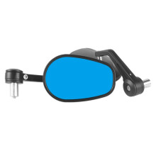 Universal Motorcycle 22mm Handlebar Rearview Mirror Oval Reflector Mirror Modification Accessories A