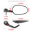 Universal Motorcycle 22mm Handlebar Rearview Mirror Oval Reflector Mirror Modification Accessories B 10