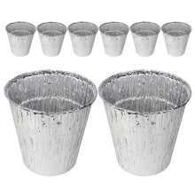 12Stk Silber Aluminium Grill Einweg Fettauffang Eimer Folienliner