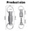 Alloy Two Way Key Ring  Detachable Key Attachment Multifunctional Rust Resistant EDC Tool Gray 6