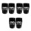6Pcs Black Plastic Billiard Storage Pockets Pool Table Side Basket 4
